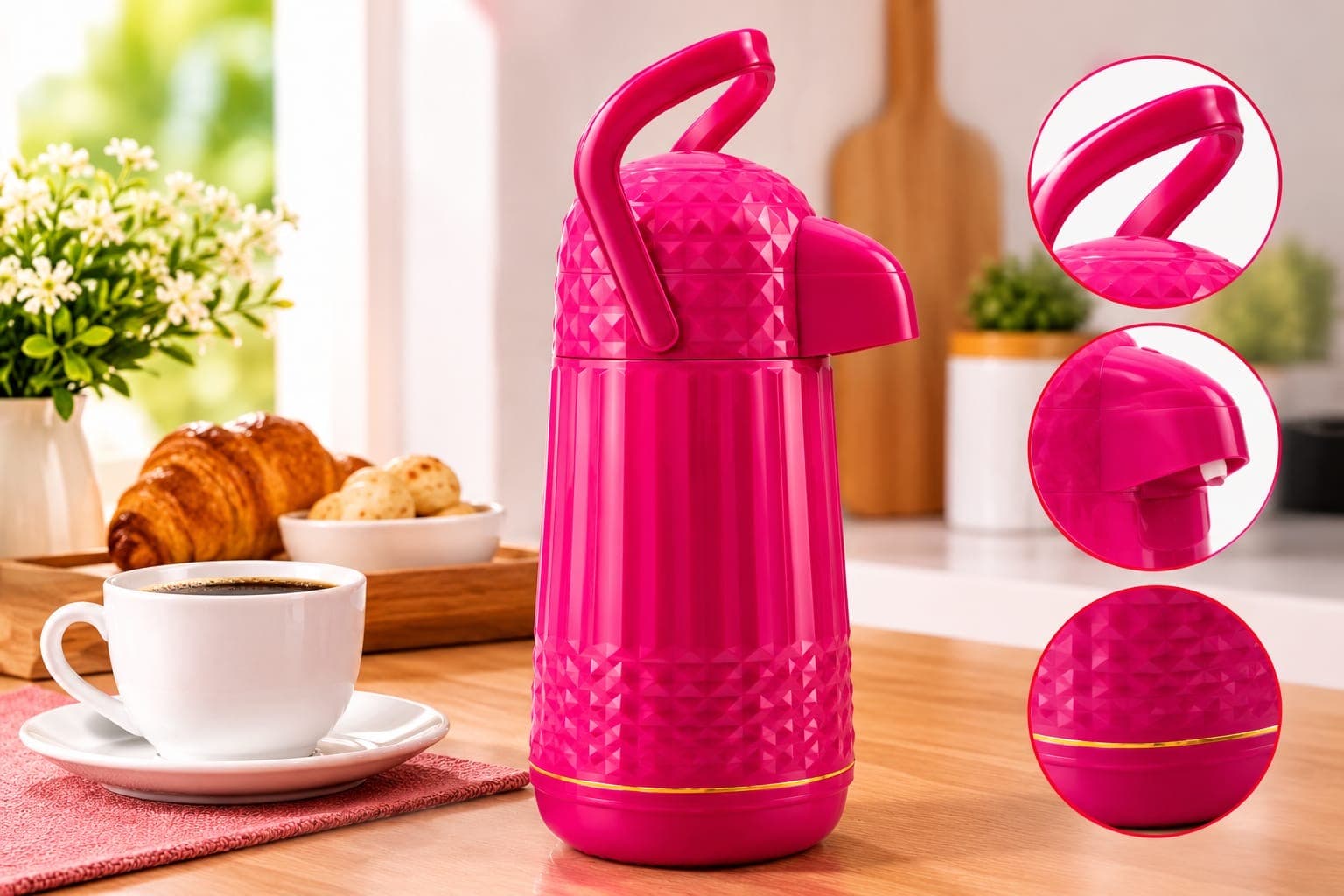 Garrafa Valentina Rosa 1L
